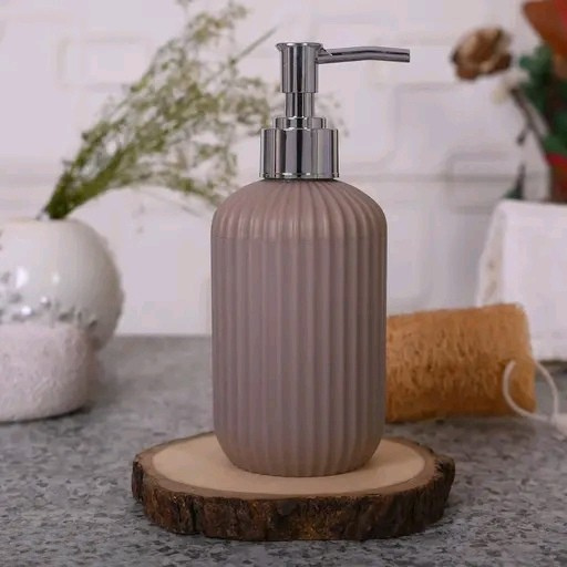 Premium Retro Sparkle Handwash & Liquid Soap Dispenser – 250ML Elegant Bathroom & Kitchen Accessory (Mud Brown)