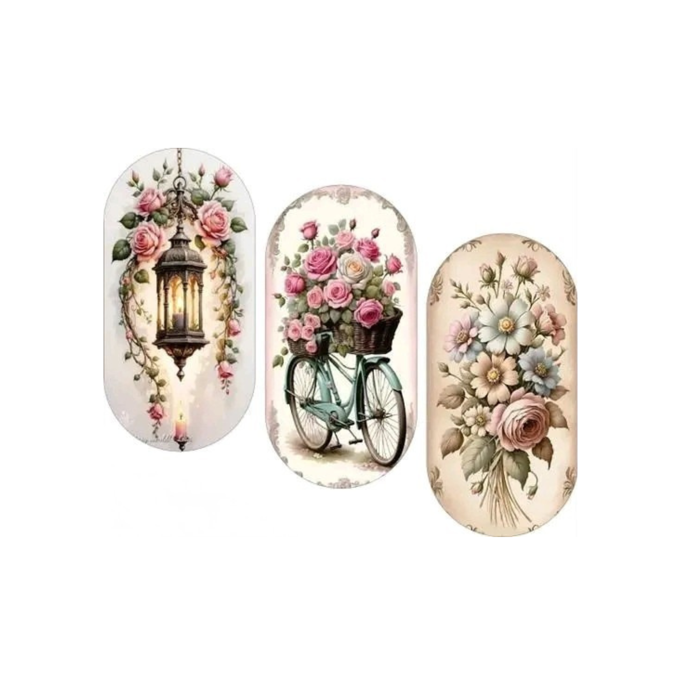 Floral Elegance Wall Painting Set of 3 – Modern Decorative Artwork for Living Room & Bedroom