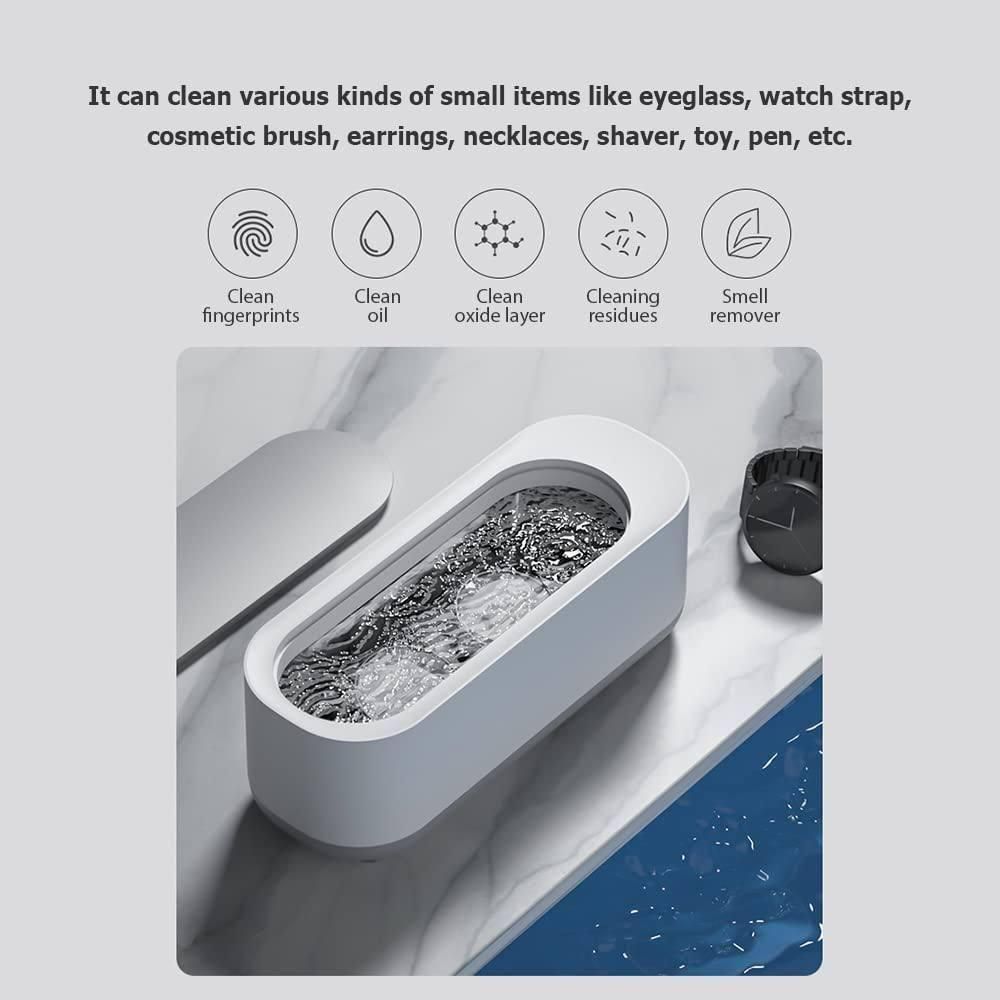 Mini Ultrasonic Jewellery Cleaner Machine – Portable High-Frequency Cleaning for Jewellery, Eyeglasses, Paintbrushes & More