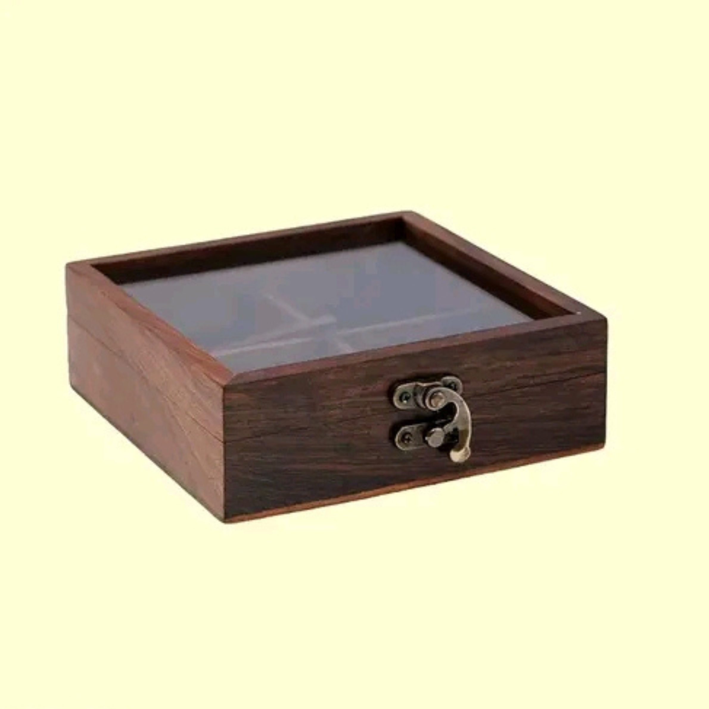 Wooden Spice Treasury – Handcrafted Sheesham Rosewood Spice Box with 4 Compartments & Spoon