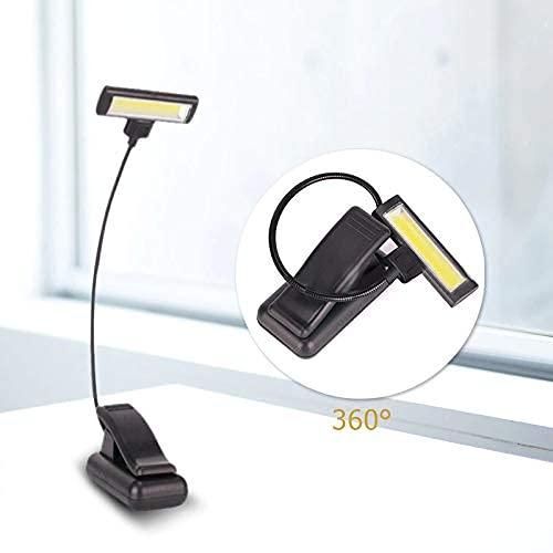 7-Mode Adjustable LED Book Reading Light with Clip – Portable Desk & Bedside Lamp