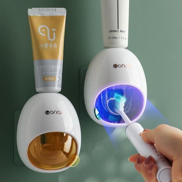 Premium Automatic Toothpaste Dispenser & Organizer – Hands-Free Wall Mounted Bathroom Accessory (Multi-Color)