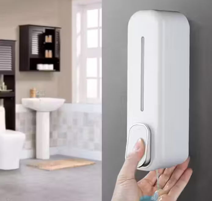 Tarvica Wall-Mounted Soap Dispenser – 350ml Multipurpose Liquid Dispenser for Bathroom & Kitchen