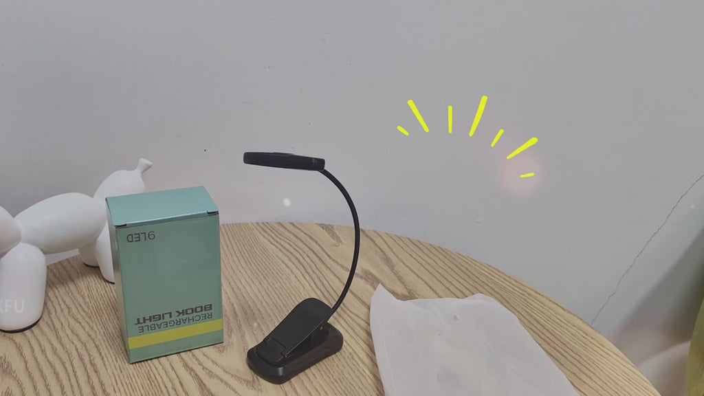 7-Mode Adjustable LED Book Reading Light with Clip – Portable Desk & Bedside Lamp