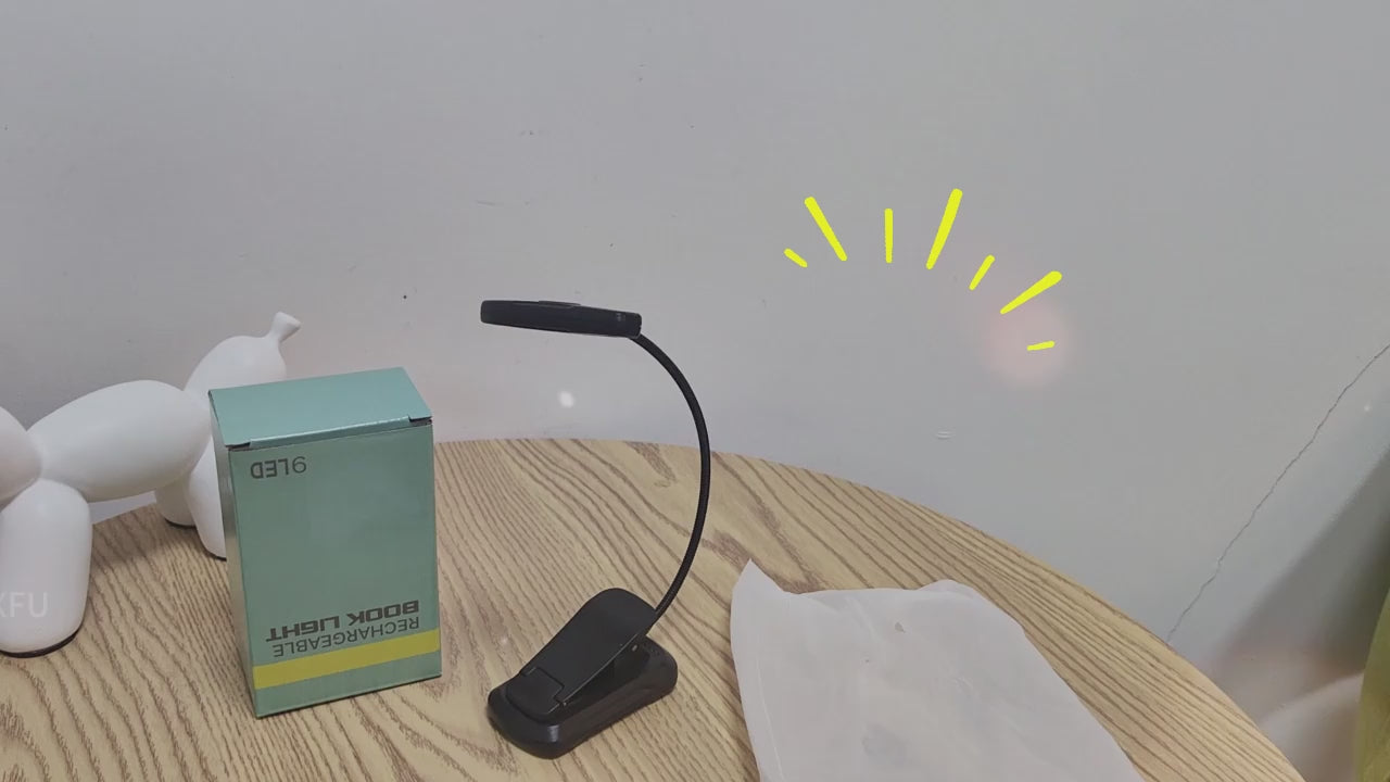 7-Mode Adjustable LED Book Reading Light with Clip – Portable Desk & Bedside Lamp