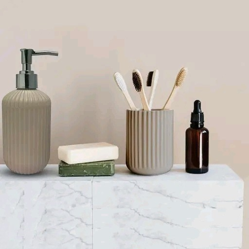 Premium Retro Sparkle Handwash & Liquid Soap Dispenser – 250ML Elegant Bathroom & Kitchen Accessory (Mud Brown)