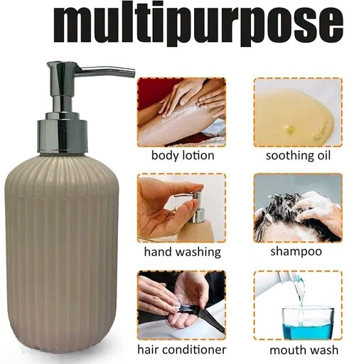 Premium Retro Sparkle Handwash & Liquid Soap Dispenser – 250ML Elegant Bathroom & Kitchen Accessory (Mud Brown)
