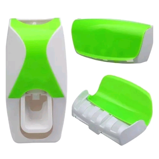 Premium Toothpaste Dispenser with 5-Slot Toothbrush Holder – Hands-Free Automatic Squeezer Set