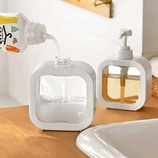 (Pack of 2) Modern Soap Dispenser – Premium Black Pump Bottles for Bathroom & Kitchen